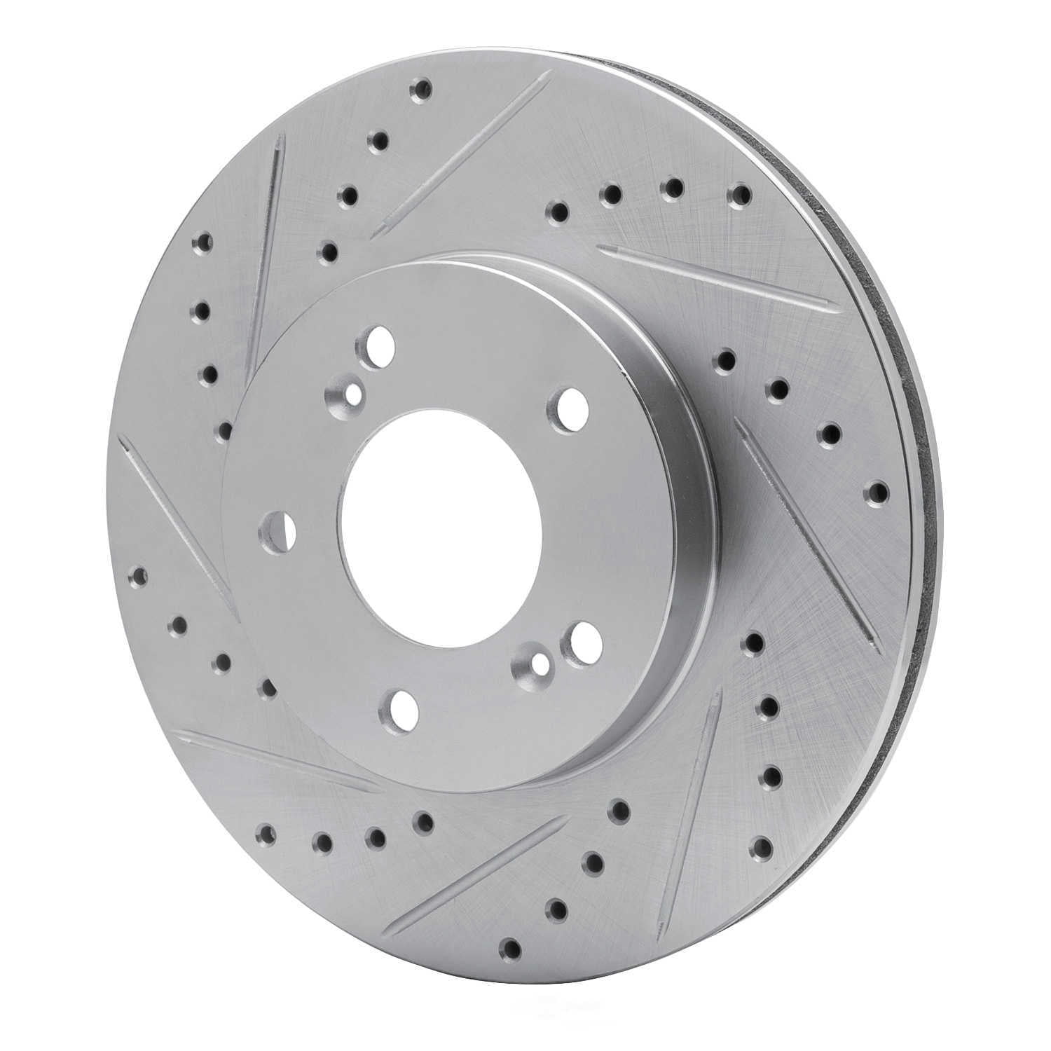 Dynamic Friction Company 631-59040L DFC Brake Rotor - Drilled And Slotted - Silver