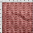 thumbnail image 3 of oneOone Tissu Jersey Viscose Rouge Géométrique Bandhani Matériel de Robe Tissu Imprimé Tissu au Mètre 60 Pouces de Large, 3 of 5