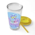 thumbnail image 5 of CafePress - Peppa Pig: Crib Giggles - 16 Ounce Classic Clear Insulated Double Wall Tumbler Cup with Lid Straw , Reusable, 5 of 5