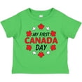 thumbnail image 3 of Inktastic My First Canada Day with Red and White Maple Leaves Boys or Girls Toddler T-Shirt, 3 of 5