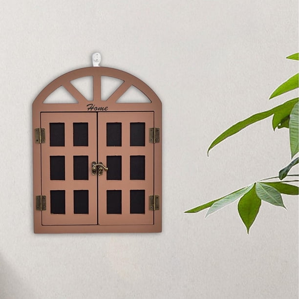 Pizarra con ventana, de para motivacionales, vestíbulo, entrada, sala de estar Marrón perfecl Tablero de mensajes vintage