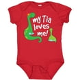 thumbnail image 3 of Inktastic My Tia Loves Me Nephew Boys Baby Bodysuit, 3 of 5