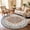 Beige, variant on ICEANT Persian Style Round Area Rug, 8'x8' Round Vintage Anti-Slip Carpet for Living Room Bedroom, Boho Non-Shedding Mat for Balcony Floor, Dark Blue