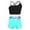 Leaf, variant on Girls 2 Piece Jazz Dance Costume Crop Top with Shorts Set Gymnastic Ballet Outfits Dancewear Gardenia Rose 6