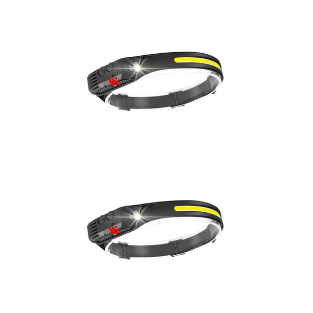 Toystoory Faro portátil IPX4 impermeable con pilas COB XPE Control táctil 200lm 3w recargable Camping faro luz Iluminación blanca 2piezas Toystoory CBP444586