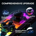 thumbnail image 4 of Manettes pour Nintendo Switch, Remplacement pour Manette Switch avec Led Rgb, Turbo Réglable & Vibration, Gris, 4 of 5