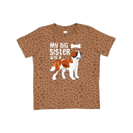 

Inktastic My Big Sister is a Saint Bernard (white) Gift Toddler Boy or Toddler Girl T-Shirt