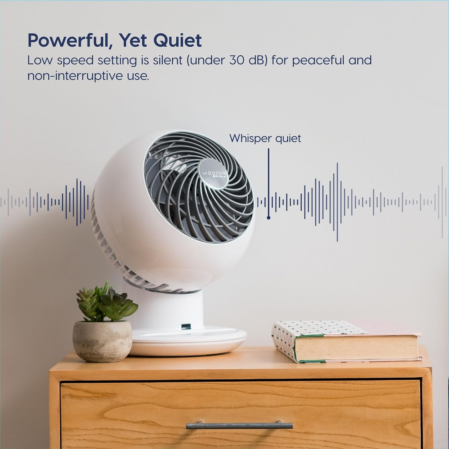 IRIS USA WOOZOO Fan with Remote, Oscillating, Desk, Table Air Circulator, Globe Fan, 5 Speeds, 82ft Max Air Distance, 90° Adjustable Tilt, 30 db Low Noise, New 2023 Model