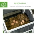 thumbnail image 5 of PawHut 63" Wooden Chicken Coop with Garden Bed, Chicken House Hen House, 5 of 9