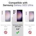 thumbnail image 2 of JETech Case for Samsung Galaxy S23 Ultra 5G 6.8-Inch, Non-Yellowing Shockproof Bumper Protective Phone Cover, Anti-Scratch Hard PC Back (Purple), 2 of 6