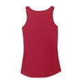 thumbnail image 6 of Port & Company Ladies Core Cotton Tank Top-3XL (Red), 6 of 6