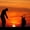 Golf At Sunset, variant on Elephant Stock Golf Gear Wall Art - Horizontal Canvas Wall Art - Living Room Wall Decor - Hobbies And Lifestyle Canvas - Brown And Black Decor - 48" x 32"