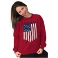 thumbnail image 3 of Unity Freedom Patriotic American Flag Sweatshirt for Men or Women Brisco Brands S, 3 of 6