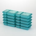 thumbnail image 5 of GoodCook Meal Prep Rectangle Two Compartment 20-Piece, Teal, Made without BPA, 5 of 5
