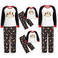 thumbnail image 3 of Family Christmas pajamas, Christmas print holiday pajamas set, soft holiday pajamas,Woman L, 3 of 7