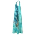 thumbnail image 5 of Frontwalk Summer Maxi Dresses for Women Sleeveless Pockets V Neck Tie Dye Long Dress Casual Beach Sundress Lake Green 4XL, 5 of 8