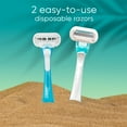 thumbnail image 5 of Gillette Venus Miami Sunrise Extra Smooth Sensitive Women's Disposable Razors with Aloe, 2 Razors, 5 of 7