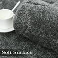 thumbnail image 4 of GlowSol 9x12 Area Rug Indoor Solid Color Area Rug Floral Shaggy Rug Soft Boho Plush Fluffy Rug Non-Slip Fluffy Carpet for Home Office Dining Room, Gray, 4 of 6