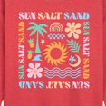 thumbnail image 2 of Instant Message - Sun Salt Sand Icons - Women's Lightweight French Terry Pullover, 2 of 6