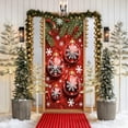 thumbnail image 5 of Christmas Door Cover Decoration Santa Claus Front Door Cover Xmas Hanging Banner Santa Background for Home Holiday Christmas Decoration, E, 5 of 6