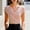 Pink, variant on Women's Stylish Short Sleeve V-Neck Wrap T-Shirt – Minimalist Cross Front Solid Color Elegant Summer Blouse for Office Black,M