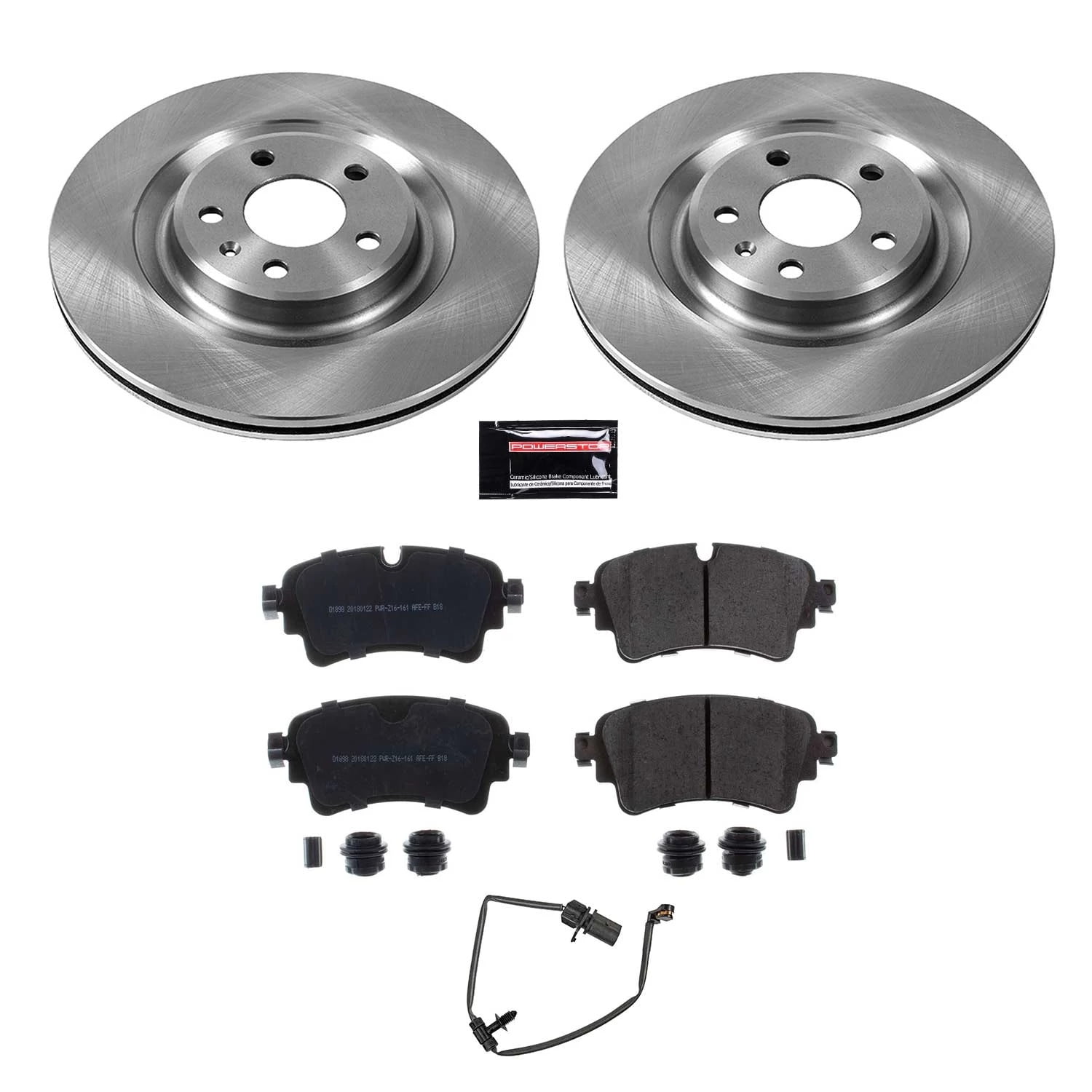 PowerStop Rear Stock Replacement Brake Pad and Rotor Kit Fits: AUDI Select Models KOE7431