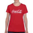 thumbnail image 2 of Officially Licensed Coca-Cola Classic Logo Distressed Design Women's T-shirt, 2 of 3