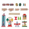 thumbnail image 5 of Teamson Kids Florida Amusement Park Wooden Activity Table with 6 Interactive Mini Games & Train Rail, Educational Toy for Motor Skills, 5 of 13