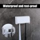 thumbnail image 4 of 2 Pack Toothbrush Holder Wall Mounted with Cover for Bathroom, 2 Slots Self Adhesive Toothbrushes Holder White Toothbrush Hanger, 4 of 5