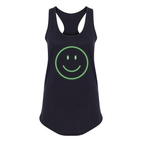 Happy Smile In Neon Design Tank Women -Image by Shutterstock, Female XX-Large