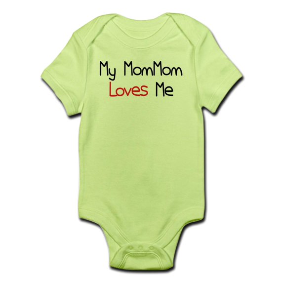 CafePress - My Mommom Loves Me Infant Bodysuit - Baby Light Bodysuit