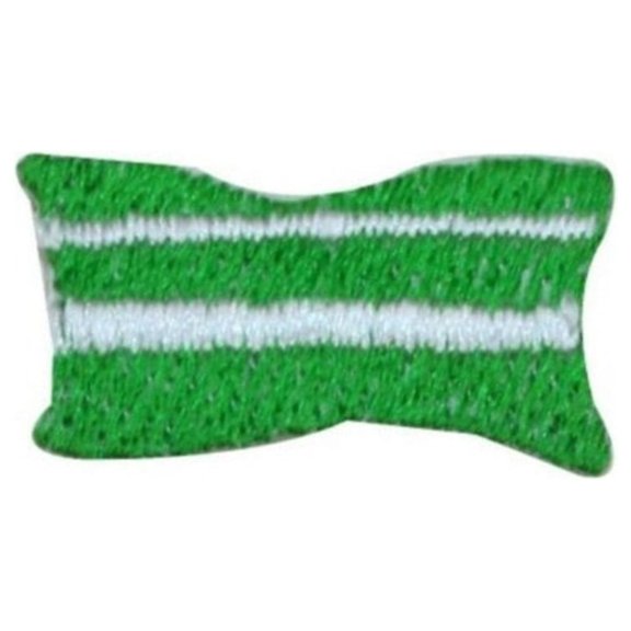 ID 8234A Lot of 3 Mint Striped Candy Patch Holiday Embroidered Iron On Applique