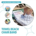 thumbnail image 5 of 12 Bandas para Toallas de Playa, Soporte EláStico Clips Sillas, Multicolor Sillas Vacaciones NatacióN., 5 of 5