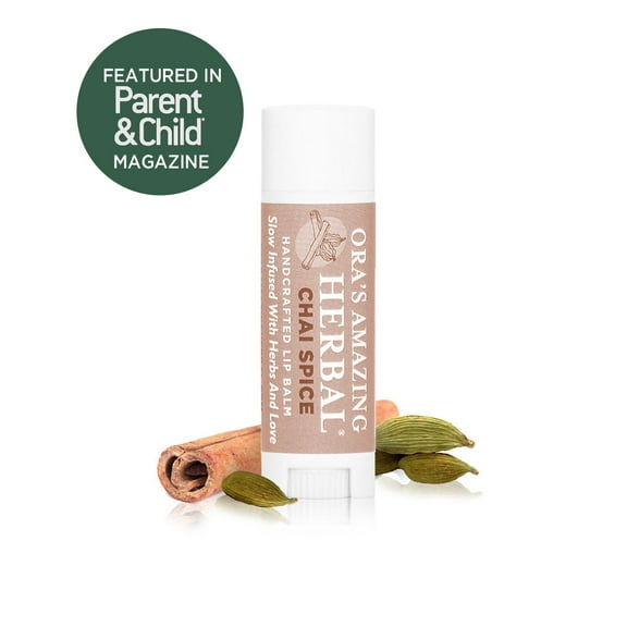 Natural Lip Balm, Herbal Infused, Chai Spice