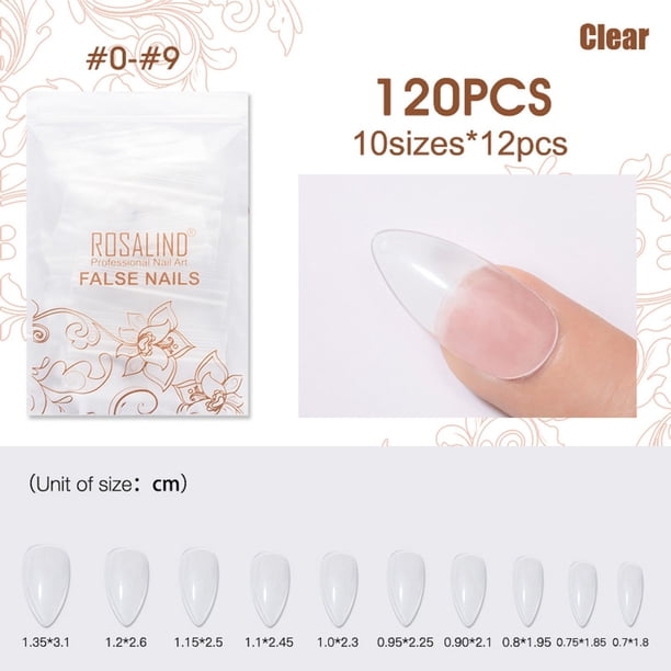Hot6sl Ofertas y Liquidaciones Bolsa para Uñas Portátil con 120 Productos para Uñas Puntiagudas y Parches para Uñas Postizas