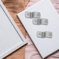 thumbnail image 4 of Pawsdot 50Pcs Plated Silver Picture Frame Clips Durable Metal Photo Frame Fasteners for Home Use, 4 of 6