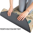 thumbnail image 3 of Cartoon Unicorn Rainbow Cloud Pattern Hot Yoga Mat Towel Non Slip for Hot Yoga - Quick-Drying Yoga Mat Cover with 4 Corner Pockets with Travel Bag - Hot Yoga Towel Non Slip 74"x26", 3 of 6