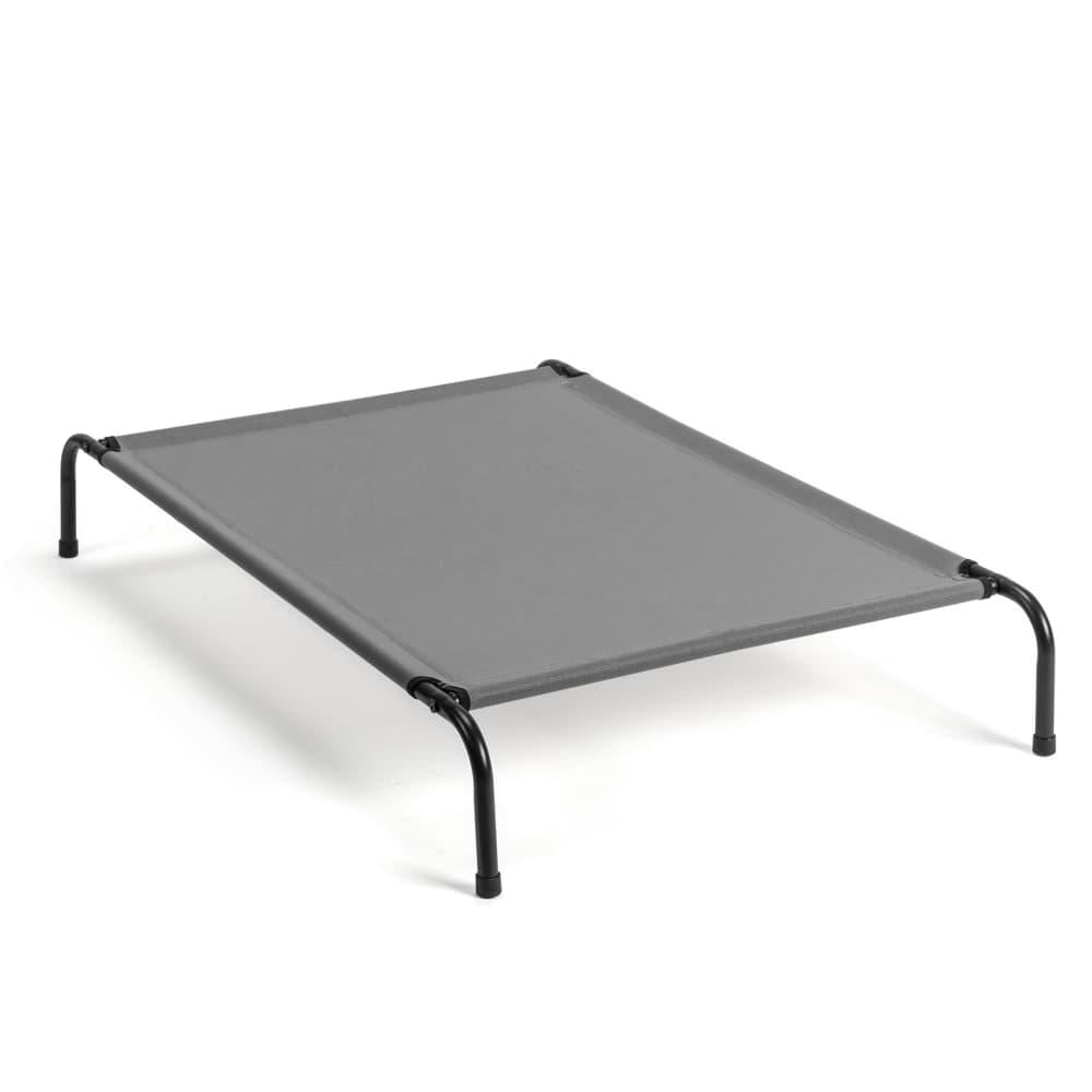 Hassch Elevated Dog Bed with Metal Frame for Small/Medium Dogs, 50 x 31 x 8 inch, Light Gray