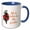 Blue/White, variant on 3drose, Sparkle Image with Text of You Are Magic, 11oz Two-tone Green Mug