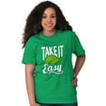 thumbnail image 4 of Take it Easy Turtle Lazy Day Do Less Men's Graphic T Shirt Tees Brisco Brands S, 4 of 6