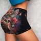 thumbnail image 4 of Fotbe Flower Crown Cat Shorts Sin Costuras – Shorts Deportivos de Cintura Alta para Mujer, Elásticos para Gimnasio, Yoga, Running o Ciclismo-Medium, 4 of 8