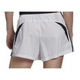 thumbnail image 2 of Adidas,Womens,Colorblocked 3-Stripes AAC Shorts,White,Small, 2 of 6