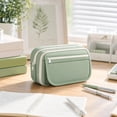 thumbnail image 2 of Celsvanis Pencil Case Large Capacity Pencil Pouch Pen Bag 9 Compartments Cute Stationery Organizer for Students Home Office Supplies, Green, 2 of 8