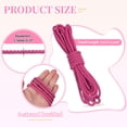 thumbnail image 2 of Cordón de Cuero de 5.5 Yardas, Cinta de Cuero Trenzada Redonda de 5.5 mm para Manualidades, Fabricación de Joyería, Collares, Pulseras, Cinturones, Rosa Rojo, 2 of 7