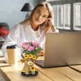 thumbnail image 4 of Darzheoy Highland Cow Figurines Spring Sunflower Highland Cow Gnomes Scottish Resin Statue Calf Lovers Gifts for Summer Home Office Tiered Tray Table Decor, 4 of 6