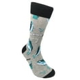 thumbnail image 2 of Urban-Peacock Men's Novelty Fun Socks - Fish / Fishing in Gray - 1 Pair, 2 of 3