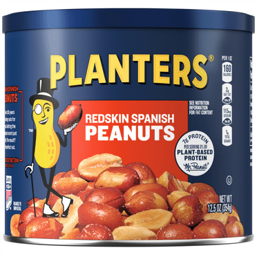 Pack of 2 Planters Redskin Spanish Peanuts, 12.5 oz Can