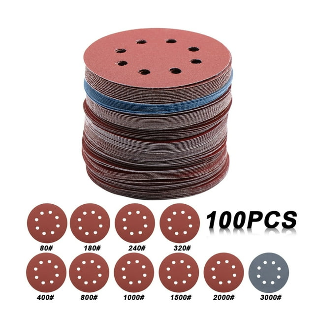 5 Inch Non-vacuum Matte Surface Circular Pneumatic Sandpaper Random Orbital Air Sander Polished Grinding Machine Hand Tools ,Easy to Use