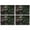 Math Equations Glowing, variant on Math Equations Dark Green Formula Pattern Summer Placemats Table Placemats Set Of 4-Linen Kitchen Washable Placemats Table Mats 11.8"x17.7" Non-Slip Heat Resistant