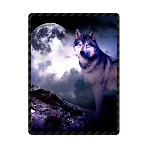CADecor Wolf Fleece Blanket Throw Blanket 58x80 inches